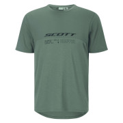Чоловіча велофутболка Scott Tee M's Vertic DRI SS темно-зелений tranquil green