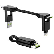 Кабель для зарядки і передачі даних Rolling Square inCharge X 6v1 чорний