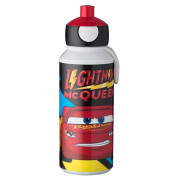 Дитяча пляшечка Mepal Campus 400 ml Cars Go білий/червоний