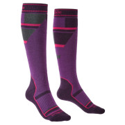 Дитячі шкарпетки Bridgedale Ski Mountain Junior фіолетовий purple/grey/070