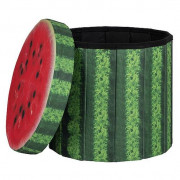 Сидіння Bo-Camp Ottoman Round зелений Watermelon - green/red
