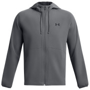 Чоловіча весняна куртка Under Armour Stretch Woven Windbreaker сірий PitchGray/Black