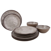 Набір посуду Bo-Camp Tableware Halo 12 pcs бежевий Beige