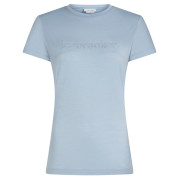 Жіноча функціональна футболка Icebreaker Women M 150 Tech Lite SS Tee IBStitchlin блакитний Zinc Blue