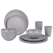 Посуд Bo-Camp Tableware Renew RPET 16pcs сірий gray