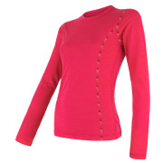 Dámské funkční triko Sensor Merino Air růžová magenta