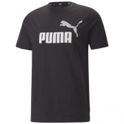 Чоловіча футболка Puma ESS+ 2 Col Logo Tee чорний Black