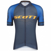 Чоловіча велофутболка Scott M's RC Pro SS синій/помаранчевий