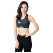 Спортивний бюстгальтер Drexiss Luxury червоний/золотий