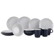 Набір посуду Gimex Solid Line Blue/White 16 pcs синій