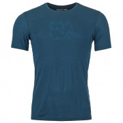 Чоловіча функціональна футболка Ortovox 120 Cool Tec Mtn Logo Ts M темно-синій