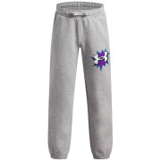 Дитячі штани Under Armour UA B Rival FLC Graphics Jgr Mod Gray Light Heather сірий/білий Mod Gray Light Heather / / White