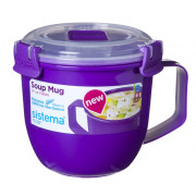 Hrnek Sistema Microwave Small Soup Mug Color fialová