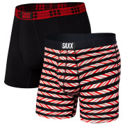 Боксерки Saxx Vibe Super Soft BB 2Pk червоний/чорний