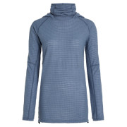 Жіноча толстовка Icebreaker Wom Mer 400 RealFleece Grid Pulover Hood синій/сірий Dawn