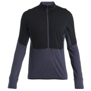 Чоловіча функціональна толстовка Icebreaker Men Merino 200 Realfleece™ Descender LS Half Zip чорний Black/Graphite/Cb