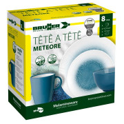 Набір тарілок Brunner Set tête-à-tête Meteore 8 pcs