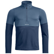 Чоловіча толстовка Ortovox Fleece Light Zip Neck синій Blue Nunatak