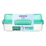 Ланч-бокс Sistema Lunch Stack To Go Rectangle бірюзовий