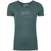 Жіноча футболка Ortovox 150 Cool Vintage Badge T-shirt темно-сірий Dark Arctic Grey