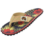 Жіночі шльопанці Gumbies Islander Denim Hibiscus