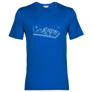 Чоловіча футболка Icebreaker Tech Lite II SS Tee Alps 3D синій