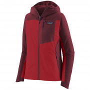 Жіноча софтшелова куртка Patagonia R1 CrossStrata Hoody червоний