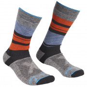 Ponožky Ortovox All Mountain Mid Socks Warm M šedá/modrá multicolour