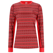 Жіноча функціональна футболка Kari Traa Lune Long Sleeve Baselayer червоний/помаранчевий