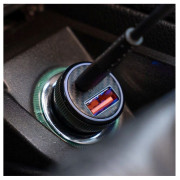 Адаптер Swissten Mini Car Charger USB-C PD + USB-A, 20W + cabel USB-C / USB-C, 1 m