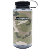 Пляшка Nalgene Wide Mouth Camo Print 1000 ml сірий/чорний Gray w/Black Camo