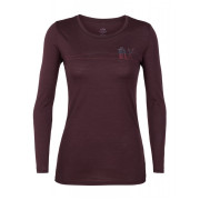 Жіноча футболка Icebreaker Women`s Tech Lite LS Low Crewe фіолетовий Velvet