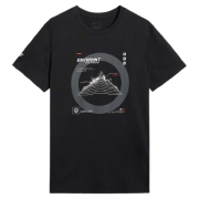 Чоловіча футболка 4F Tshirt M3120 чорний DEEP BLACK