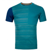 Чоловіча функціональна футболка Ortovox 185 Rock'N'Wool Short Sleeve зелений