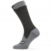 Nepromokavé ponožky Sealskinz WP All Weather Mid černá/šedá Black / Grey Marl