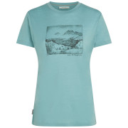 Жіноча футболка Icebreaker Women Merino 150 Tech Lite SS Tee Terrain блакитний Hydro