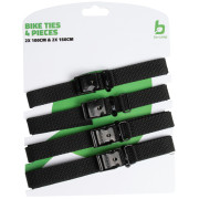 Лямки Bo-Camp Bike Ties 18 mm set 4 pcs чорний Black