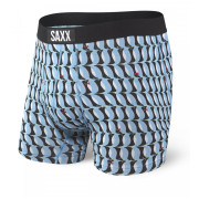 Boxerky Saxx Ultra Boxer Brief Fly světle modrá blue penguins
