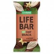 Батончик Lifefood Lifebar Oat Snack s kousky čokolády a kešu BIO 40 g
