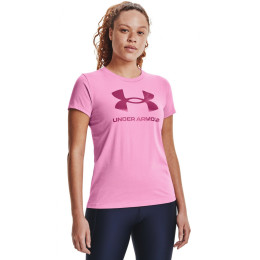 Жіноча футболка Under Armour Live Sportstyle Graphic SSC 2021 рожевий PlanetPink//MeteorPink