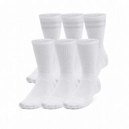Набір шкарпеток Under Armour Essential 6Pk Crew білий White/White/HaloGray