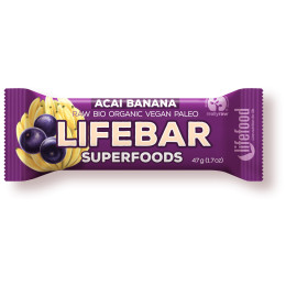 Батончик Lifefood Plus Acai Бананова RAW BIO 47