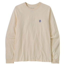 Чоловіча футболка Patagonia M's L/S MW Hut Tripper Skyline T-Shirt бежевий Undyed Natural