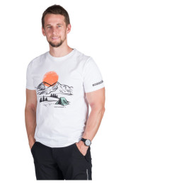 Чоловіча футболка Northfinder Birger білий 377white