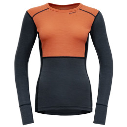 Жіноча функціональна футболка Devold Lauparen Merino 190 Shirt Wmn синій/помаранчевий CORAL/NIGHT/INK