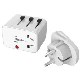 Adaptér Lifeventure USB Travel Adaptor bílá