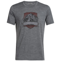 Pánské triko Icebreaker Mens Tech Lite SS Crewe Everest Crest šedá Gritstone HTHR