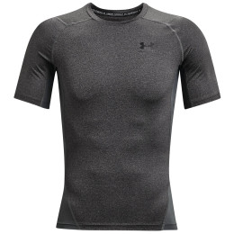 Чоловіча функціональна футболка Under Armour HG Armour Comp SS темно-сірий CarbonHeather/Black