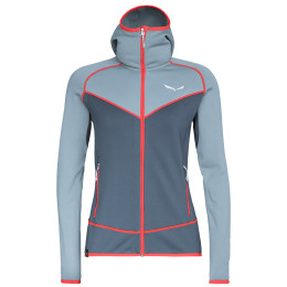 Жіноча толстовка Salewa Puez 3 PL W FZ HDY сірий 341 blue fog/0310