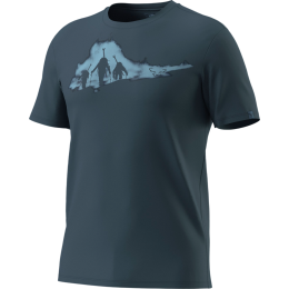 Чоловіча футболка Dynafit Graphic Co T-Shirt M темно-синій 0721 - cinder/ASCENT